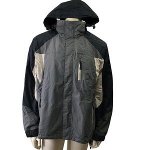 CHAPS MEN'S WATER‎ RESISTANT FLEECE-LINED HOODED JACKET /COAT LG NWT